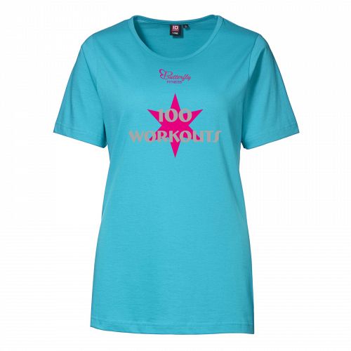 T-time T-shirt Med 100 Workouts Logo