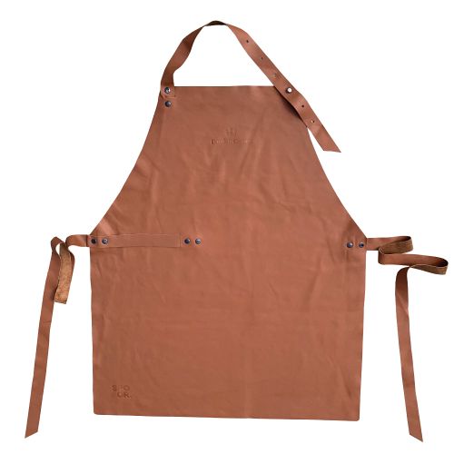Leather apron made by Spoor.