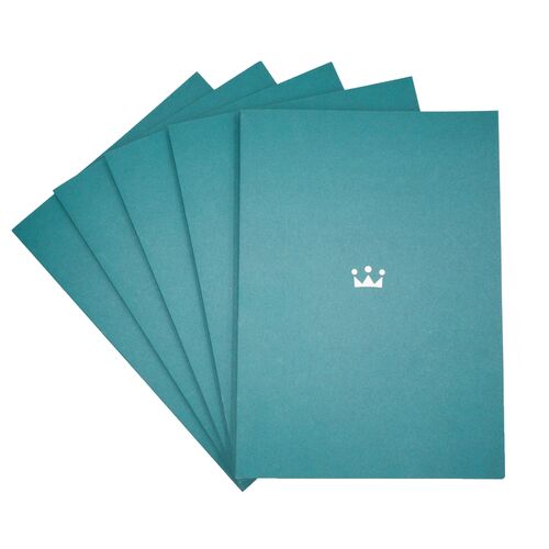 Green sales folder A4 with Danish Crown logo front and back