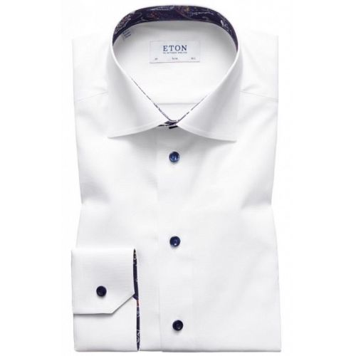 White Shirt – Paisley Details