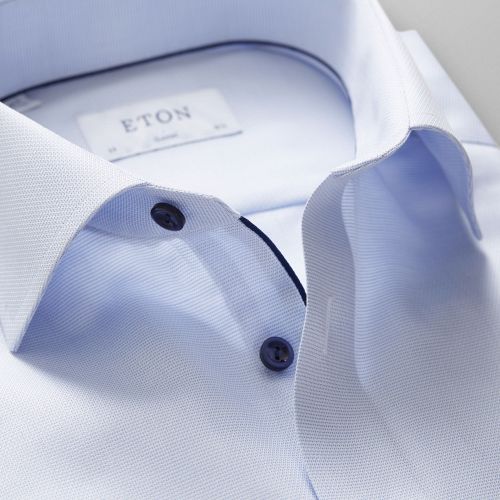 Sky Blue Royal Oxford Shirt - Navy Details
