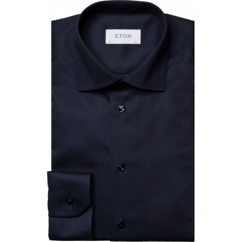 Eton Slim Fit - Navy Stretch Business Shirt