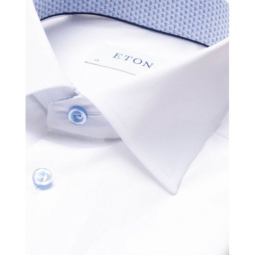 White Poplin Shirt – Monogram Details