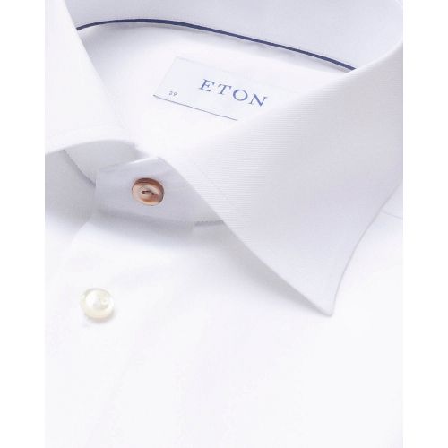 White twill shirt - printed details