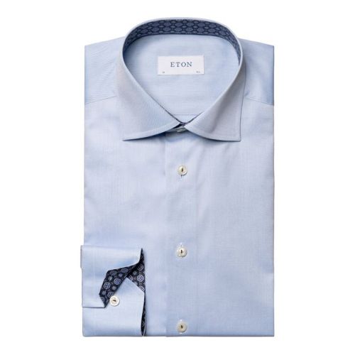 Eton Contemporary Fit - Eton Light Blue Twill Shirt
