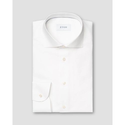 Eton Contemporary Fit - White Solid Signature Oxford Shirt