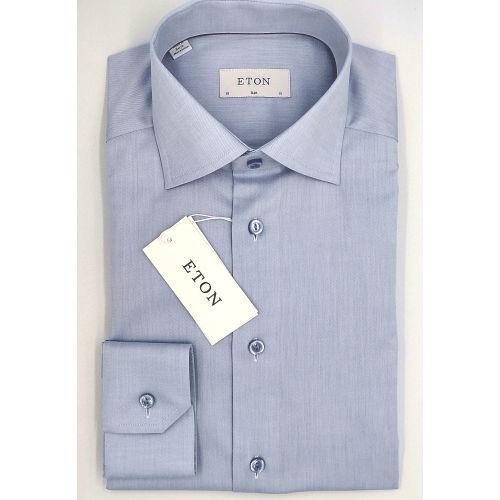 Eton Slim Fit - Light Blue Twill Shirt