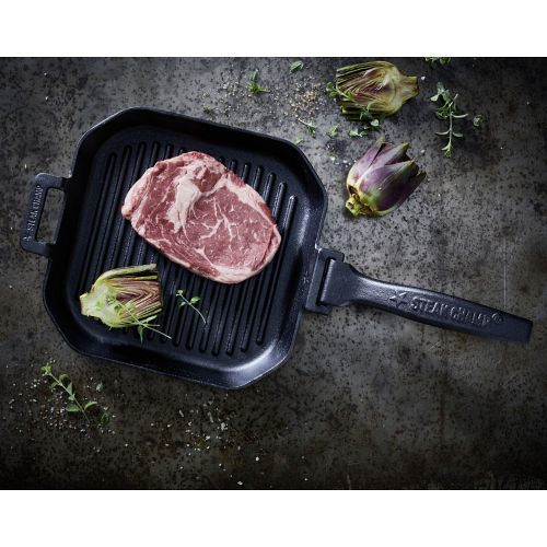 Støbejernsgrillpande 26 cm