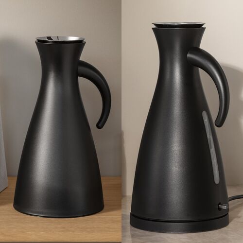 Elkedel og termokande – matt black