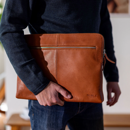 Computer Sleeve læder, 15-16"