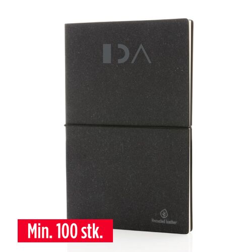 100 stk. A5 notesbog i genbrugslæder