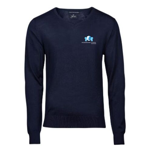 Klassisk strikket V-neck sweater